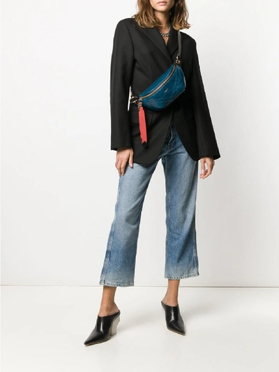 Shop Givenchy Id Leather Belt Bag In Blue
