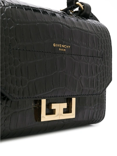Shop Givenchy Eden Mini Leather Bag In Black