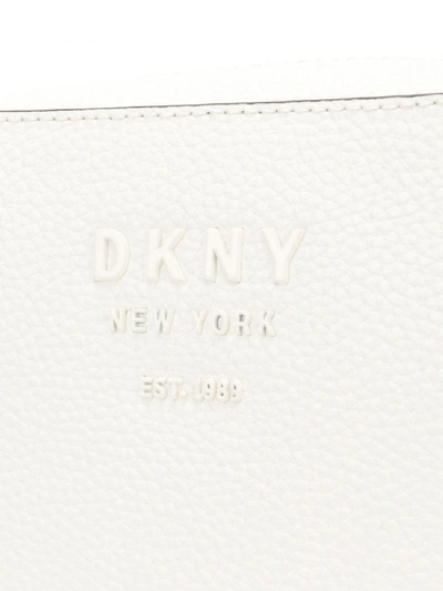 Shop Dkny Noho Leather Camera Bag In White