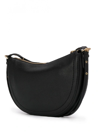 Shop Michael Michael Kors Camden Small Leather Messenger Bag In Black