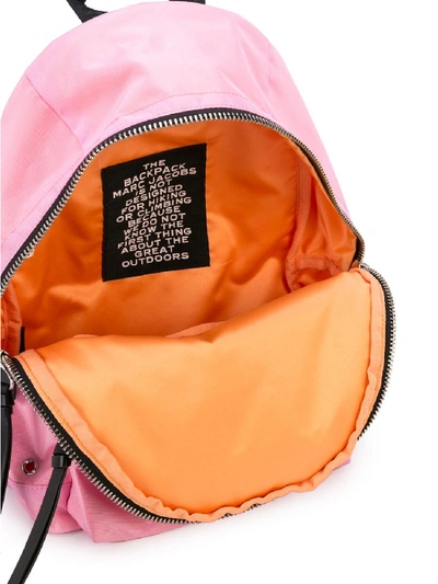 Shop Marc Jacobs Logo Backpack In Pink