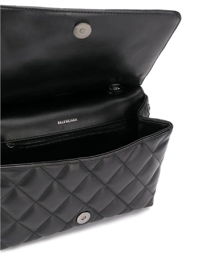 Shop Balenciaga Leather Shoulder Bag In Black