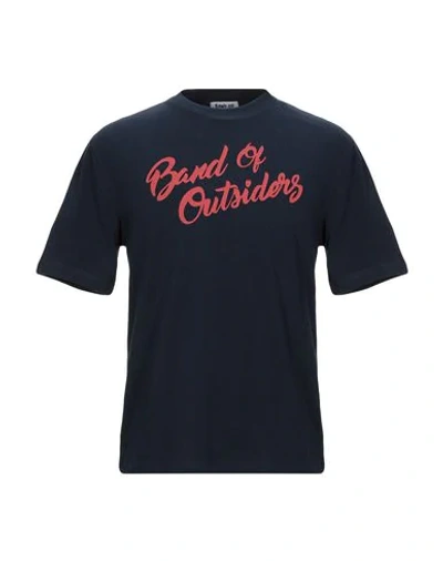 Shop Band Of Outsiders T-shirts In Dark Blue