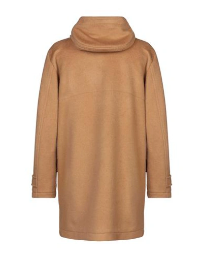 Shop Dondup Coat In Camel
