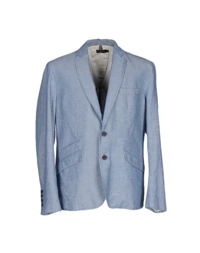 Shop Antony Morato Suit Jackets In Slate Blue
