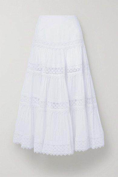 maxi skirt lace