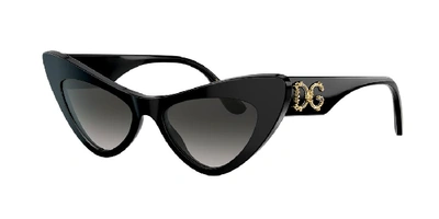 Shop Dolce & Gabbana Dolce&gabbana Woman Sunglasses Dg4368 In Light Grey Gradient Black