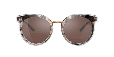 Shop Dolce & Gabbana Dolce&gabbana Woman Sunglasses Dg4371 In Brown Mirror Silver Internal Violet