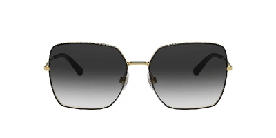 Dolce & Gabbana Dg2242 13348g In Light Grey Gradient Black