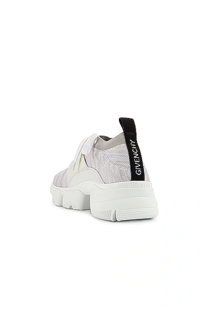 Shop Givenchy Jaw Low Sock Trainers In White