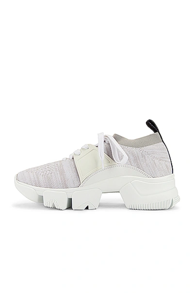 Shop Givenchy Jaw Low Sock Trainers In White