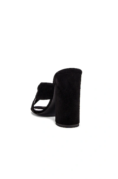 Shop Saint Laurent Loulou Mules In Black