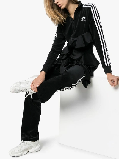Shop Adidas X Jkoo Adidas X J Koo Ruffle Trim Track Jacket In Black