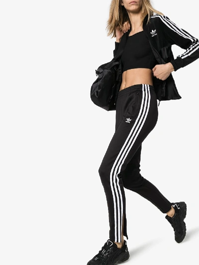 Shop Adidas Originals Adidas 3-stripe Slim Fit Sweatpants In Black