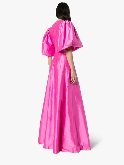 Shop Rasario Robe Mit Puffärmeln In Pink