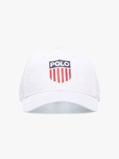 Shop Polo Ralph Lauren White Usa Logo Cap