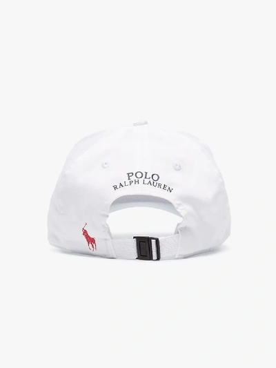 Shop Polo Ralph Lauren White Usa Logo Cap