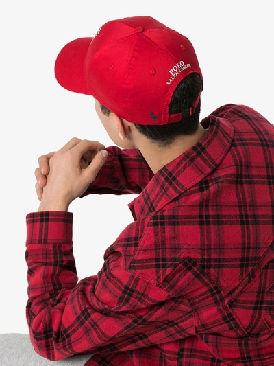 Shop Polo Ralph Lauren Red Usa Logo Cap