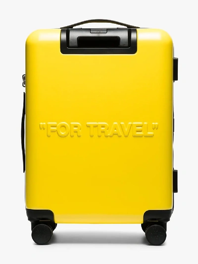 Shop Off-white Yellow Arrows Suitcase