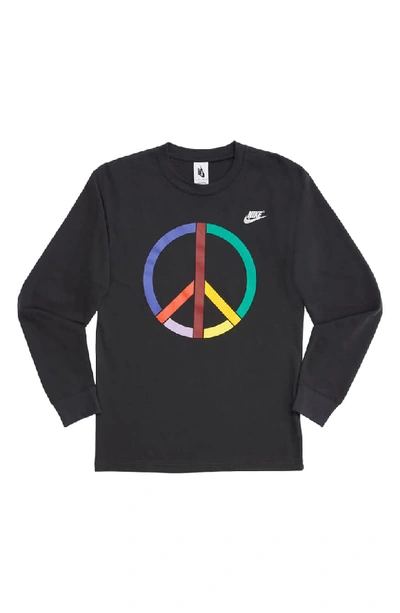 Pre-owned Nike  X Olivia Kim Long Sleeve T-shirt Off Noir
