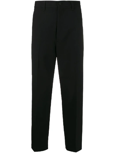 Shop Junya Watanabe Straight-leg Tailored Trousers In Black