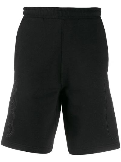 Shop Kenzo Logo Embroidered Track Shorts In Black