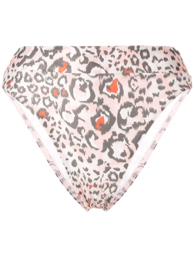 Shop Suboo Uma Leopard-print Super High Bottoms In Pink