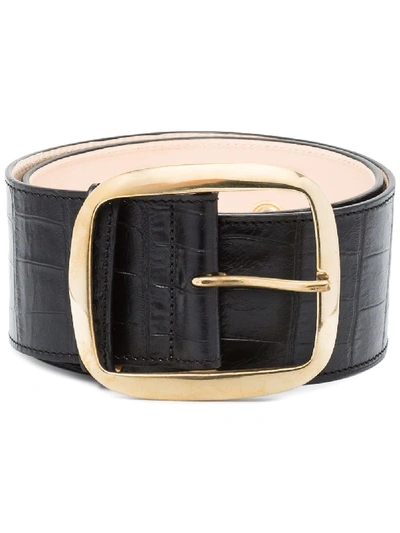 Shop Black & Brown Imogen Large Belt In Black