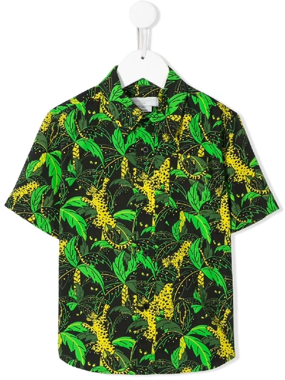 Shop Stella Mccartney Jungle Print Shirt In Black