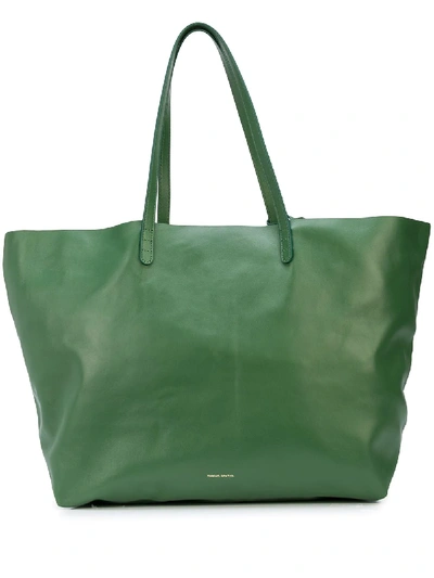 Shop Mansur Gavriel Oversized Tote Bag In Green