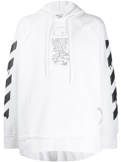 DRIPPING ARROWS INCOMP HOODIE WHITE BLAC