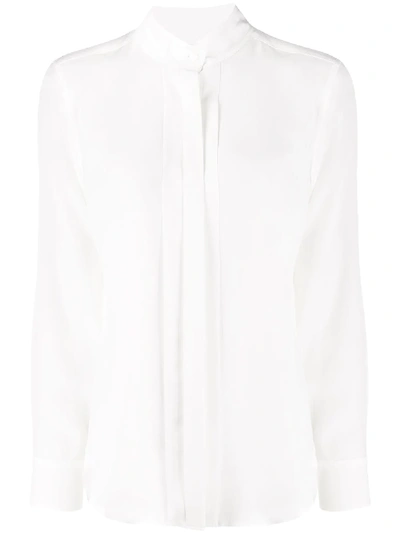 Shop Nili Lotan Arden Silk Shirt In White