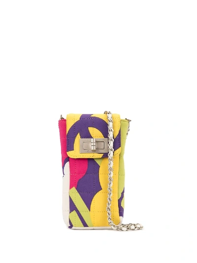 Pre-owned Chanel Choco Bar 2.55 Crossbody Case In Multicolour
