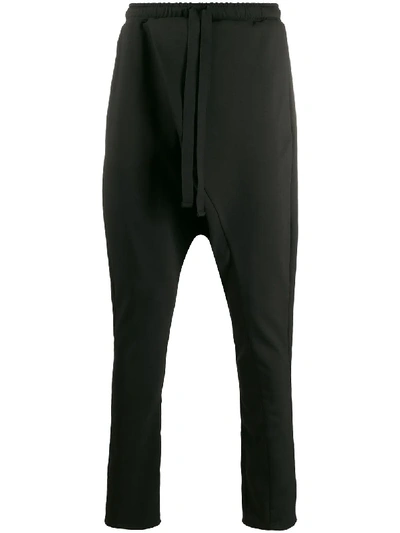Shop Alchemy Drop-crotch Track Pants In Black