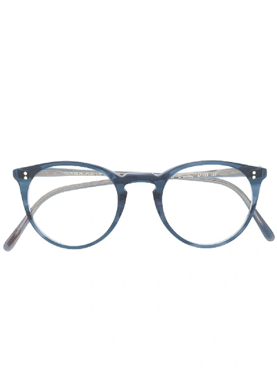 Shop Oliver Peoples O' Malley Glasses In Blue