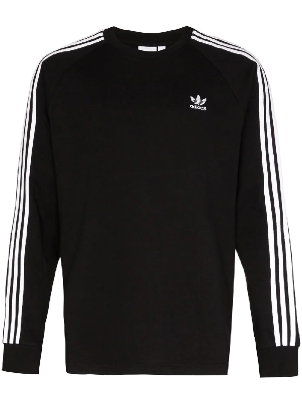 adidas three stripe shirt long sleeve