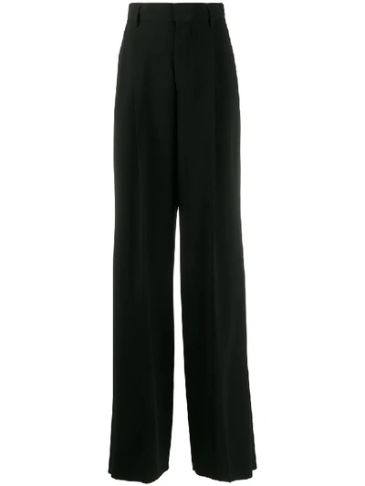 Shop Dsquared2 High-rise Palazzo Trousers In Black