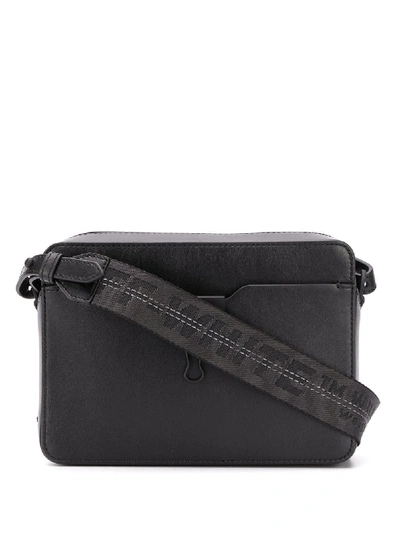 Shop Off-white Zipped Clip Shoulder Bag In 1000 Black No Color
