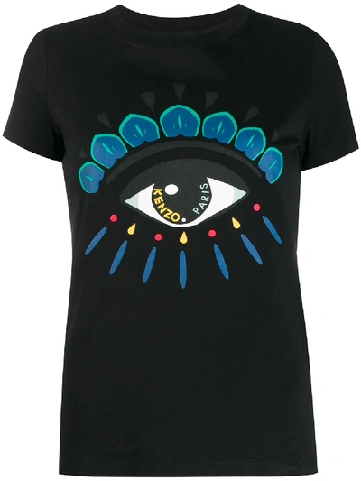 Shop Kenzo Eye Graphic-print T-shirt In Black