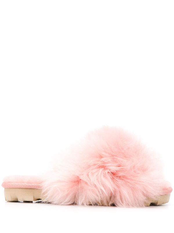 pink open toe slippers