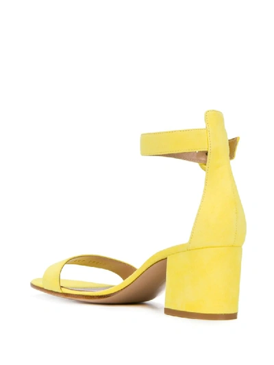 Gianvito Rossi Block Heel Sandals In Yellow