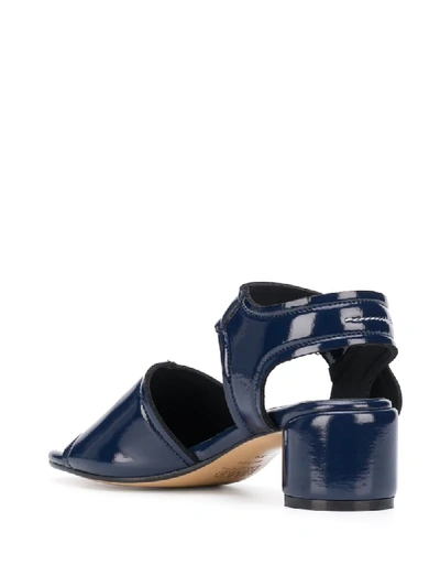 Shop Mm6 Maison Margiela Chunky Heeled Sandal In Blue