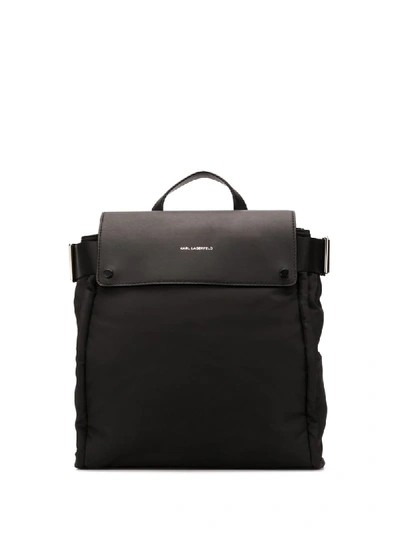 Shop Karl Lagerfeld K/ikon Backpack In Black