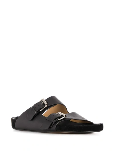 Shop Isabel Marant Lekson Buckled Sandals In Black