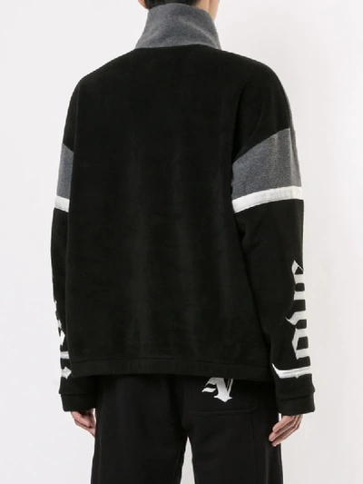 Ports V Oversized Funnel-neck Sweatshirt In Grey