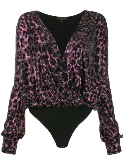 Shop Philipp Plein Paradise Leopard Sequin Bodie In Pink