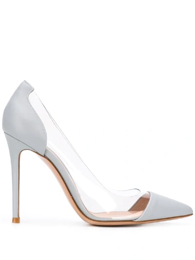 Shop Gianvito Rossi Stiletto Pumps In Grey