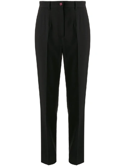 Shop Dolce & Gabbana Side Stripe Tailored Trousers In Black