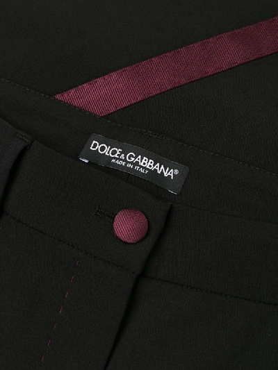 Shop Dolce & Gabbana Side Stripe Tailored Trousers In Black