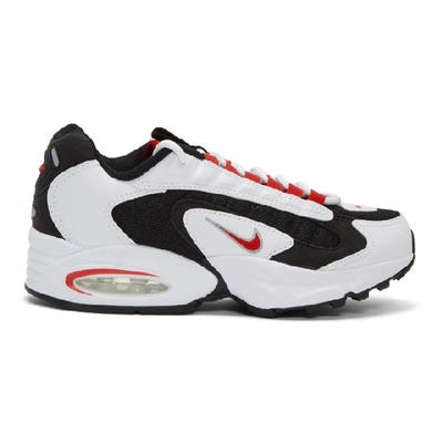 Shop Nike Black And White Air Max Triax 96 Sneakers In 105 White/u